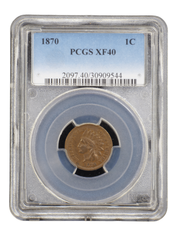 1870 PCGS Rev'70 EF40
